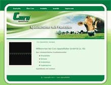 Tablet Screenshot of curo-spezialfutter.de